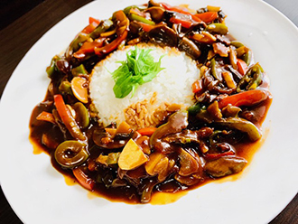 ピーマンハヤシライス